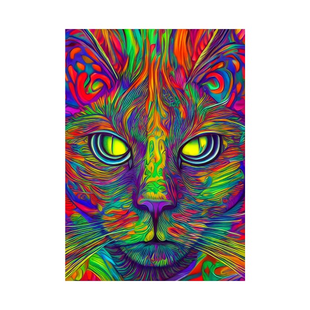 trippy cat 6 by circlestances