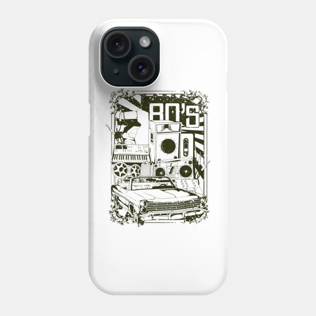 80's Audio car Phone Case by nemram