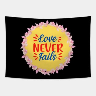 Love Never Fails Tapestry