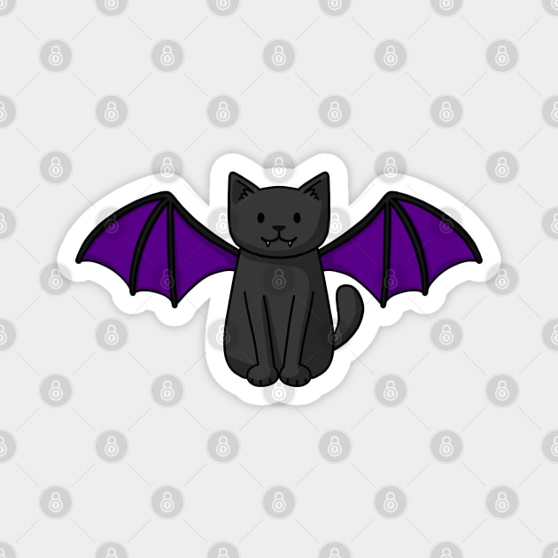 Bat Cat Magnet by Doodlecats 