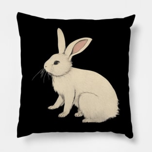 Vintage Cute Baby Rabbit Lop Eared Bunny Mom Pillow