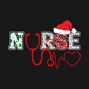 Santa's Favorite Nurse TShirt Christmas Women Xmas T-Shirt