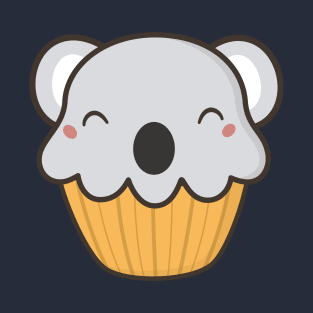 Scrumptious Kawaii Cute Koala Cupcake T-Shirt