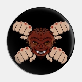 Brae knuckle Devil (no caption) Pin