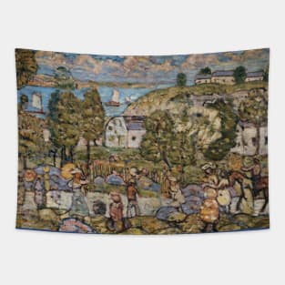 Landscape Near Nahant by Maurice Brazil Prendergast Tapestry