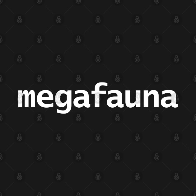 Megafauna Minimal Typography by ellenhenryart