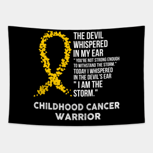 The Devil- Childhood cancer Awareness Support Ribbon Tapestry