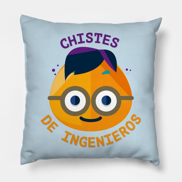 Chistes de Ingenieros Pillow by estoespurapaja