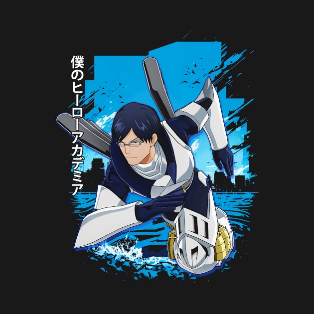 Todoroki's Fire and Ice Embrace the Hero's Complex Persona on This Stylish Tee by Travis Figueroa