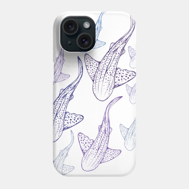 shark Phone Case by painting whales