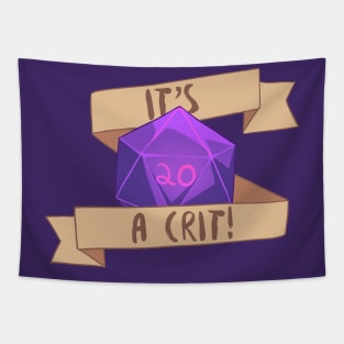 It's a Crit! Purple Tapestry