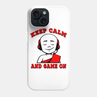 Keep Calm And Game On Red Phone Case