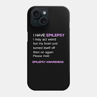 epilepsy awareness Phone Case