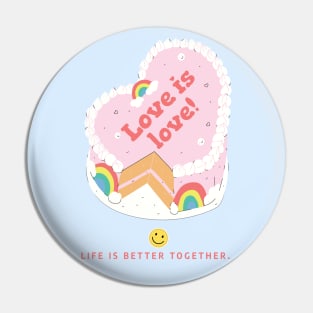 love is love cake Pin