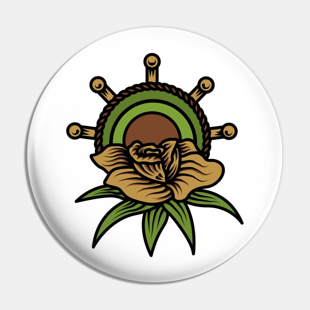 Rose Skipper Pin by polkamdesign