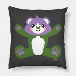 Genderqueer Pride Teddy Bear Pillow