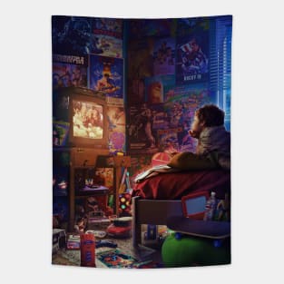 Childhood Room Early 90s Tapestry