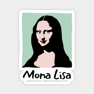 Retro Mona Lisa Magnet