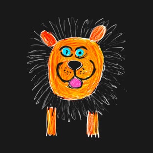 Crayon Lion #3 T-Shirt