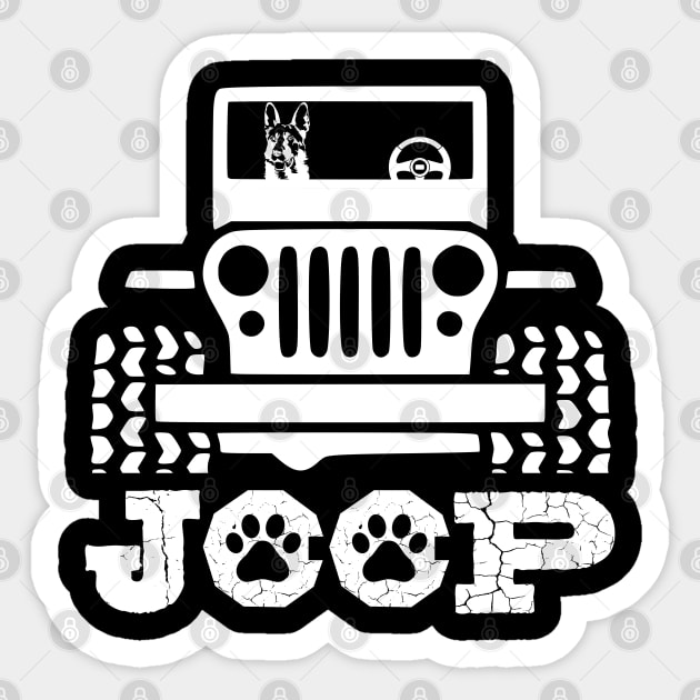 German Shepherd Dog T-Shirt - Riding On Jeep - Gift For Guys German Shepherd Dog T-Shirt - Riding On Jeep - Gift For Guys
