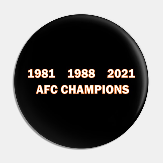 Cincinnati Bengals AFC Champs Pin by Retro Sports