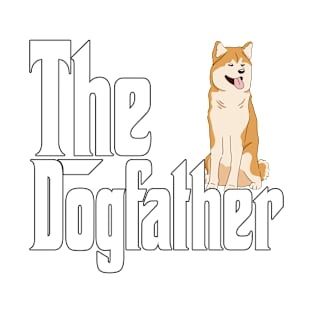 Akita Dog Dad Dogfather Dogs Daddy Father Rottie T-Shirt