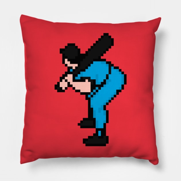 Baseball Star - Miami Pillow by The Pixel League