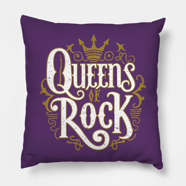 Women Rock! Queens Rock! – January Pillow by irfankokabi