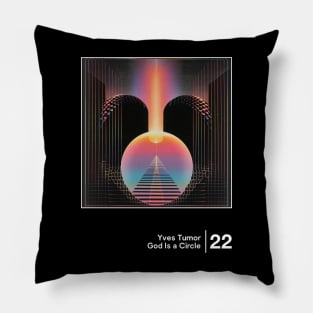 God Is A Circle - Minimalist Graphic Artwork Design Pillow