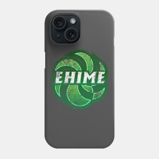 Ehime Prefecture Japanese Symbol Distressed Phone Case