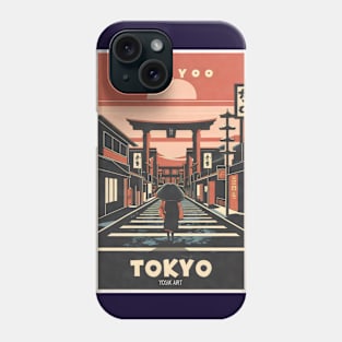 Vintage temple in Tokyo Japan Phone Case