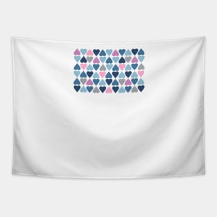 Diamond Hearts Pink Tapestry