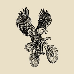 SEEMBO Eagle Cycling Bicycle Bicycling Biker Biking Fun Bike T-Shirt