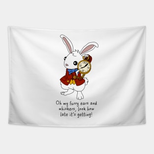 White Rabbit - Alice in Wonderland Tapestry