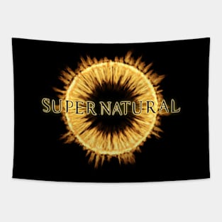 Supernatural Flaming Eye Logo Tapestry