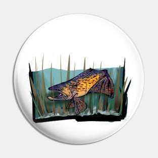 Brown Trout Pin