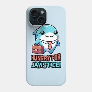 Hungry For Jawstice! Cute Shark Lawyer Pun Phone Case