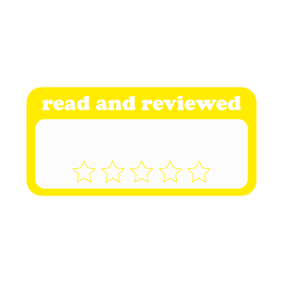 Books Lover Read and Review Book Star Rating To Fill In With Title and Author Yellow Sticker T-Shirt