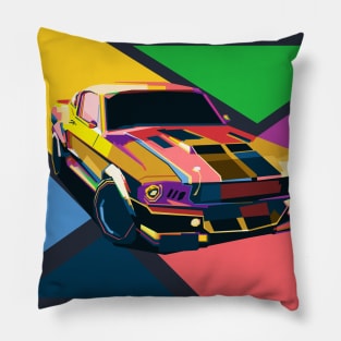 Mustang Colorful Pillow