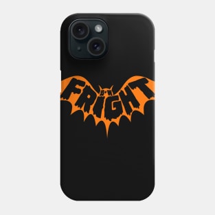 Black & White Fright Orange Bat Phone Case