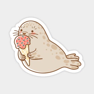 Seal and Ice Cream Magnet