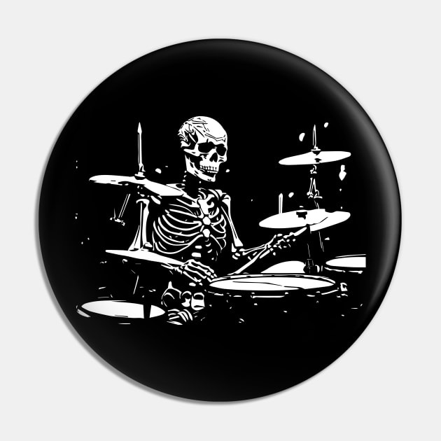 skeleton drummer Pin by lkn