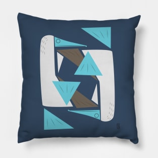 Blue Footed Boobies Pillow
