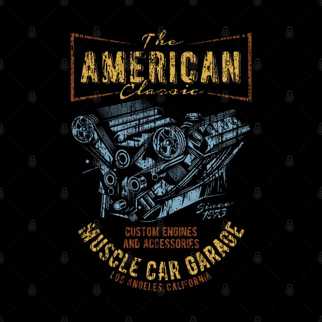 American Classic muscle car custom distressed by SpaceWiz95