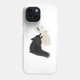 The legend of the two wolves - illustration of the inspiring and meditative tale Phone Case