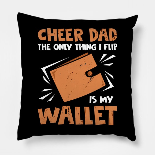 Cheer Dad Cheerleader Cheerleading Father Gift Pillow by Dolde08