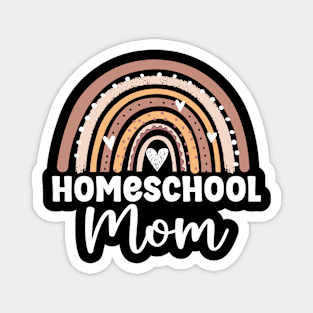 Proud homeschool mama colorful rainbow homeschool mom Magnet