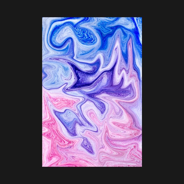 Pink Violet Marble Watercolor Abstract by NewburyBoutique