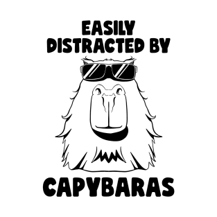 Easily distracted By Capybaras Lover Rodent Cute Capybara T-Shirt