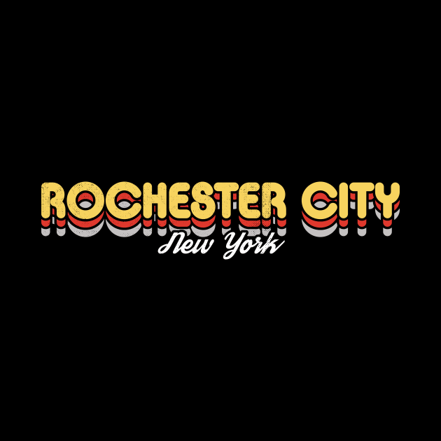 Retro Rochester city New York by rojakdesigns